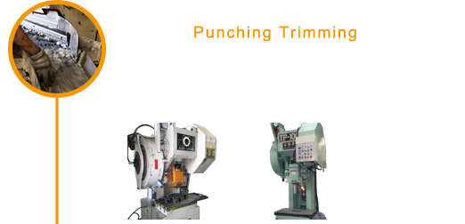 Step5:Punching trimming-100~1300 TON Vertical Punch,High Speed Precision Lathe,Infrared thermometer,Semicircle rolling machine